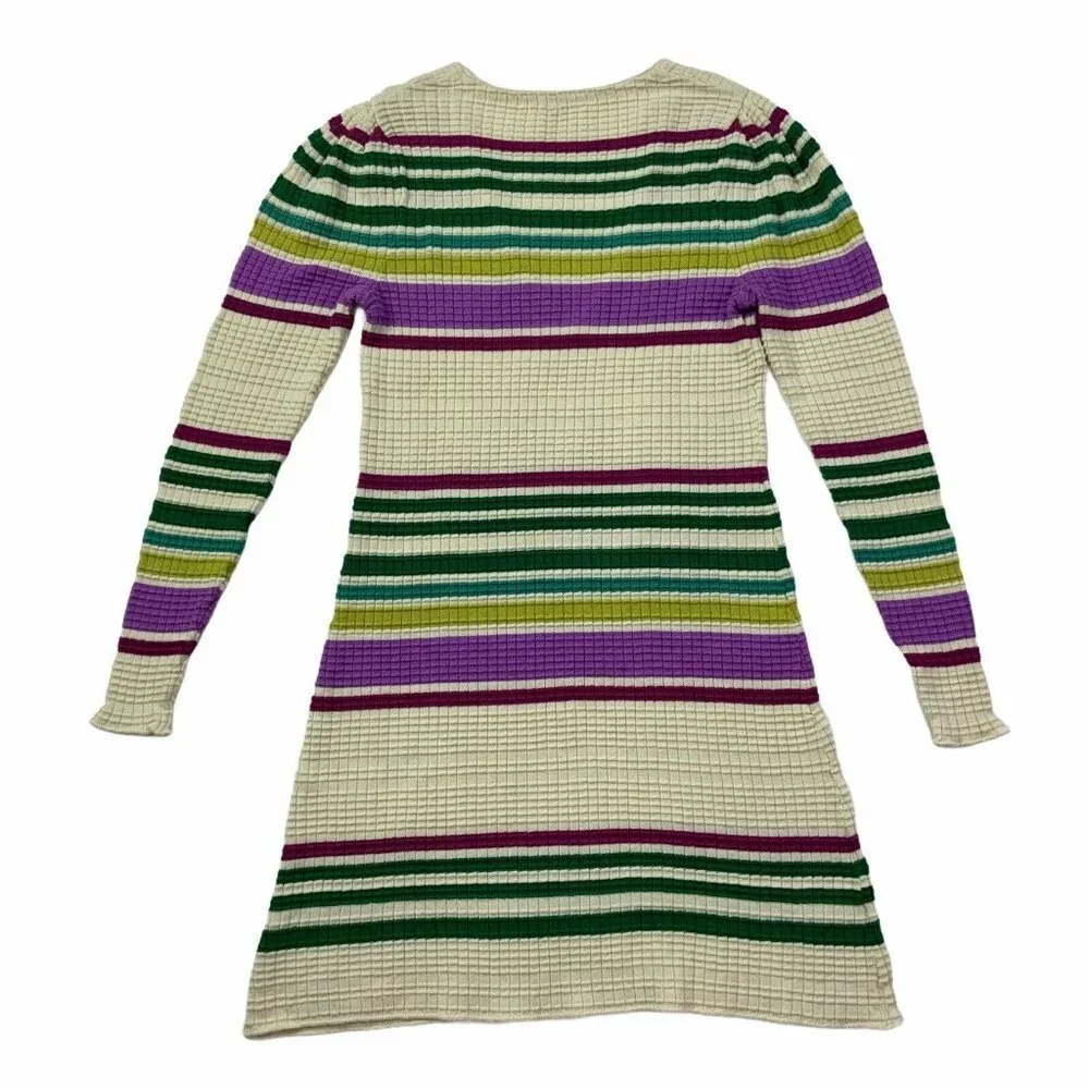 NWT Free People Gidget v-neck long sleeve Sweater Dress XS Multi-Color S… - Picture 11 of 11